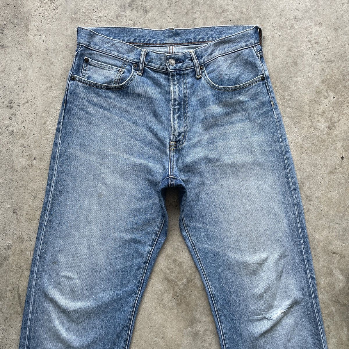Japanese Brand Japanese Brand Gu Jeans Faded Baggy Denim Distressed Pants Size US 32 / EU 48 - 3 Thumbnail