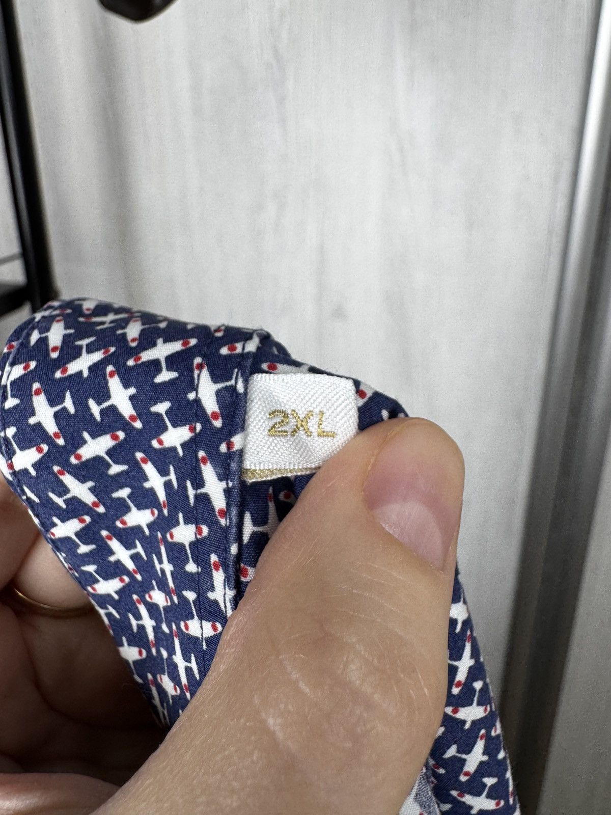 Paul & Shark Paul & Shark Blue Airplane pattern long sleeve shirt Size US XXL / EU 58 / 5 - 12 Thumbnail