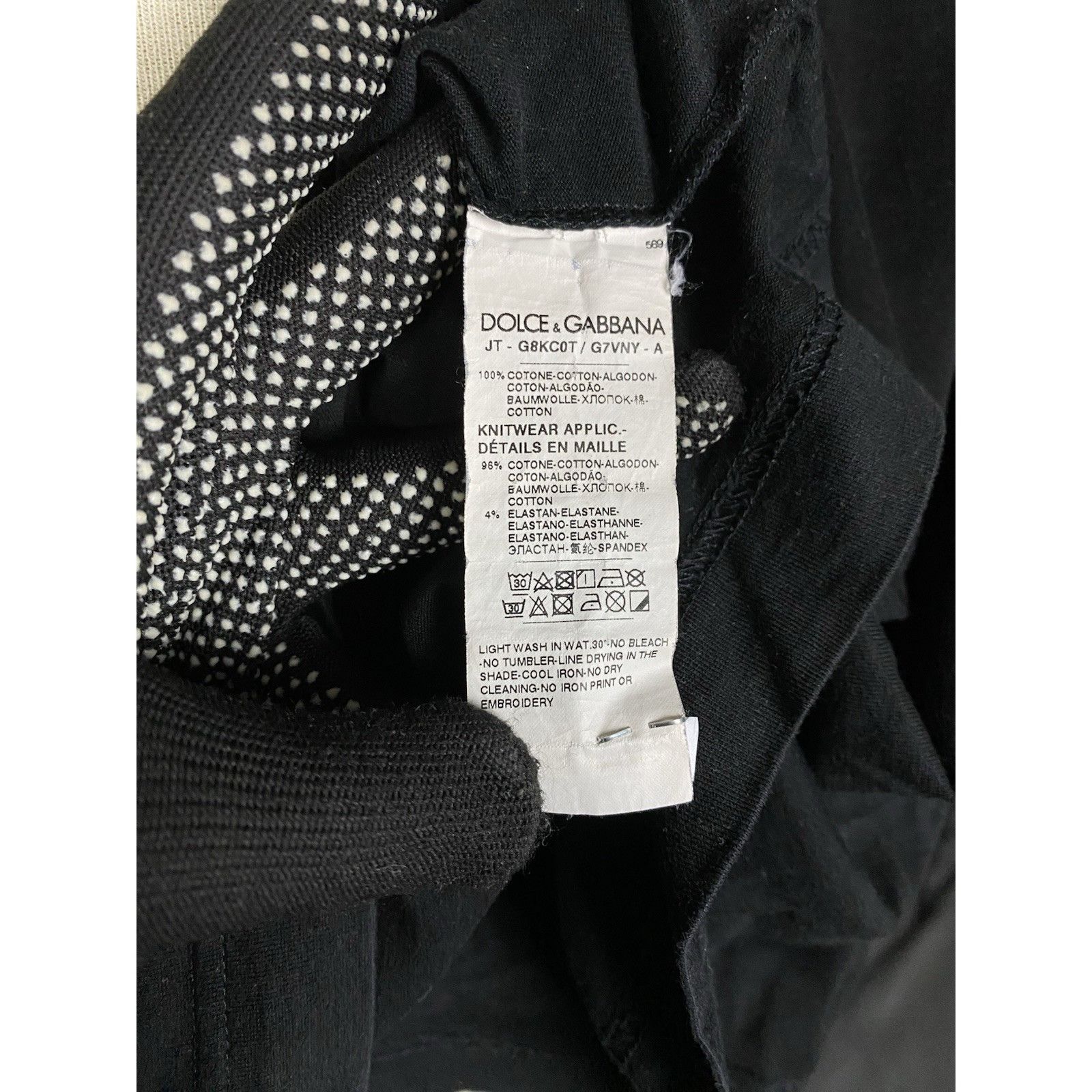 Dolce & Gabbana Dolce&Gabbana Heritage Big Logo Men's Black T-Shirt Size 46 Size US S / EU 44-46 / 1 - 10 Thumbnail