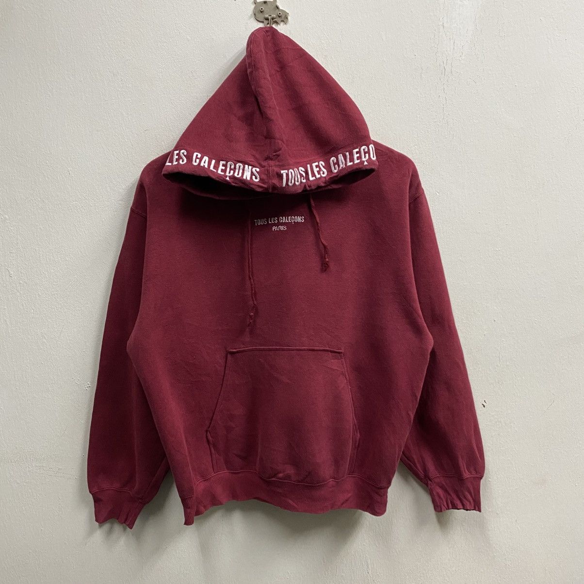 Japanese Brand 90s VINTAGE TOUS LES CALECONS VERY RARE HOODIE Size US S / EU 44-46 / 1 - 1 Thumbnail