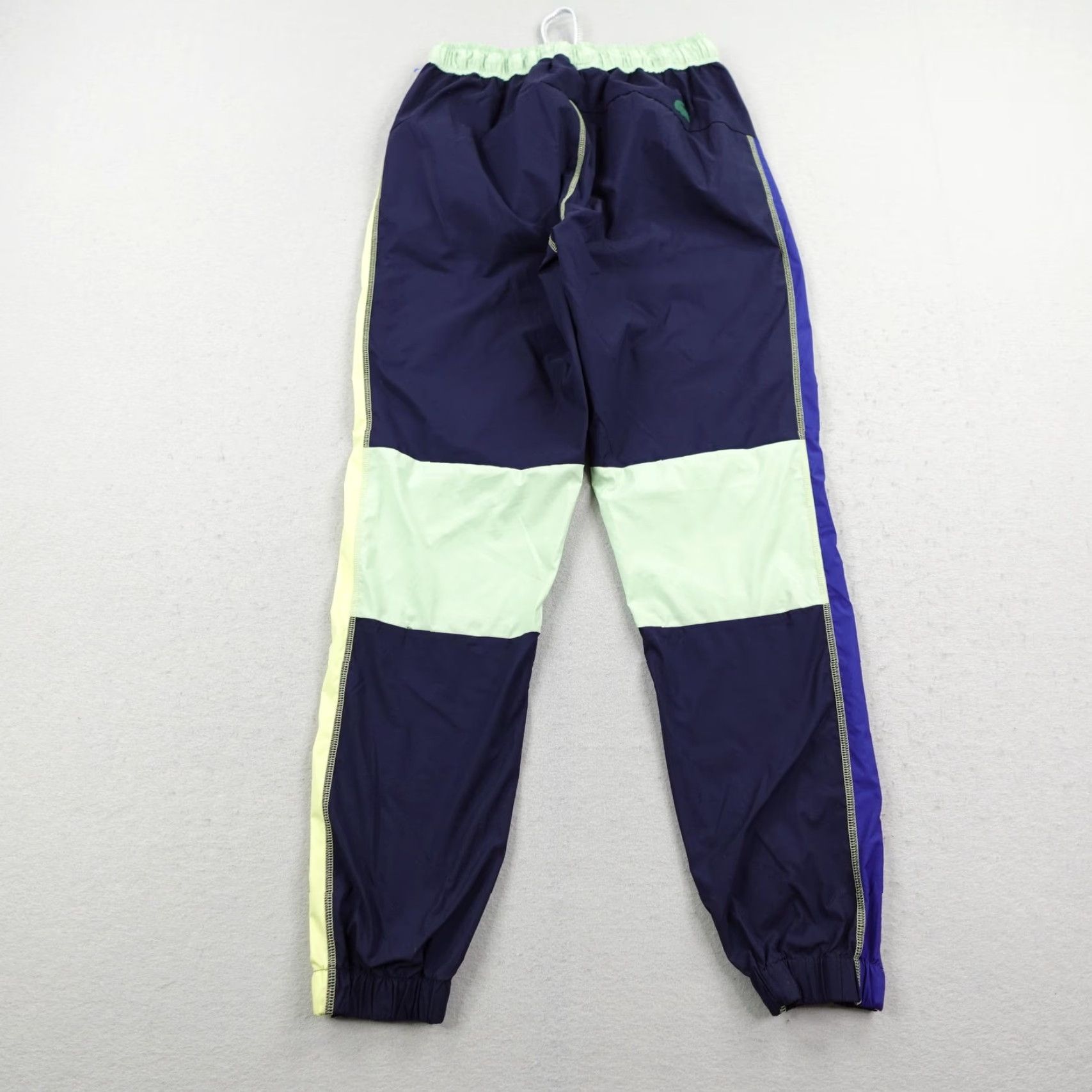Lacoste Lacoste Pants Womens Small 38 Blue Green Colorblock Windbreaker Track Joggers Size 28" / US 6 / IT 42 - 4 Thumbnail
