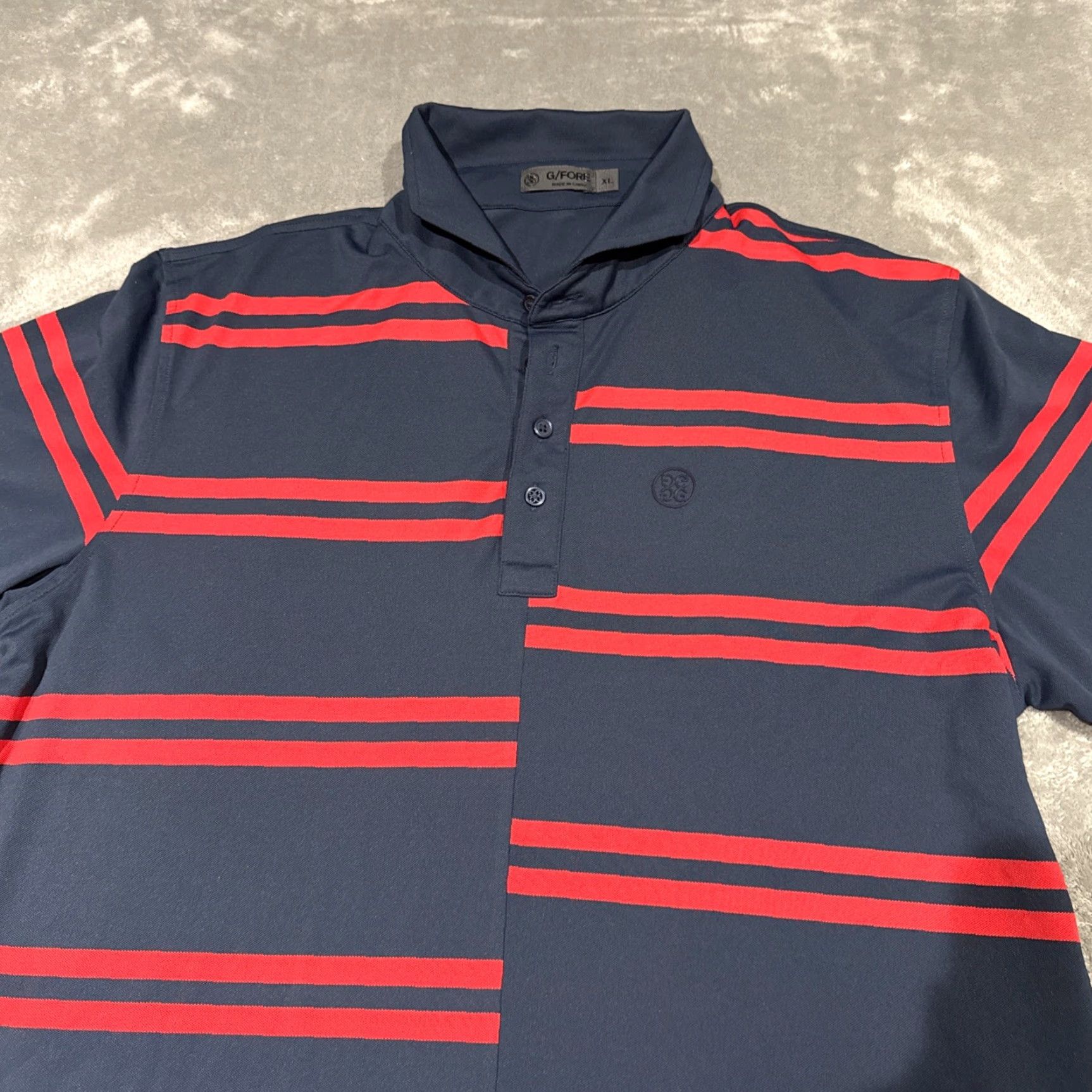 G/FORE **G/FORE Golf Polo XL Blue Striped Mens** User: **G/FORE Golf Polo Shirt XL Blue Striped Mens** Size US XL / EU 56 / 4 - 2 Thumbnail