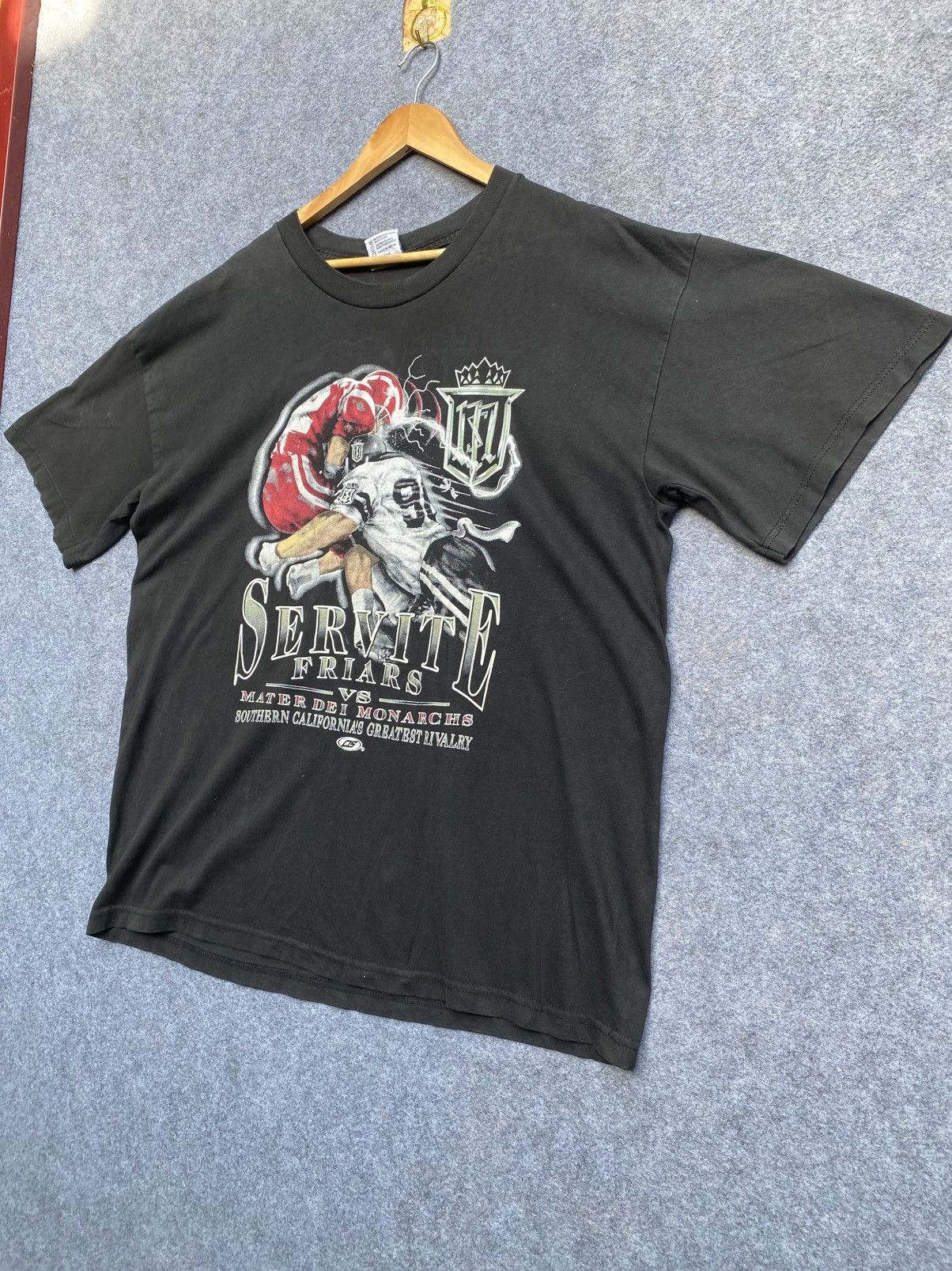 Vintage Servite friars vs meter day monarchs ragby tee Size US XL / EU 56 / 4 - 3 Thumbnail