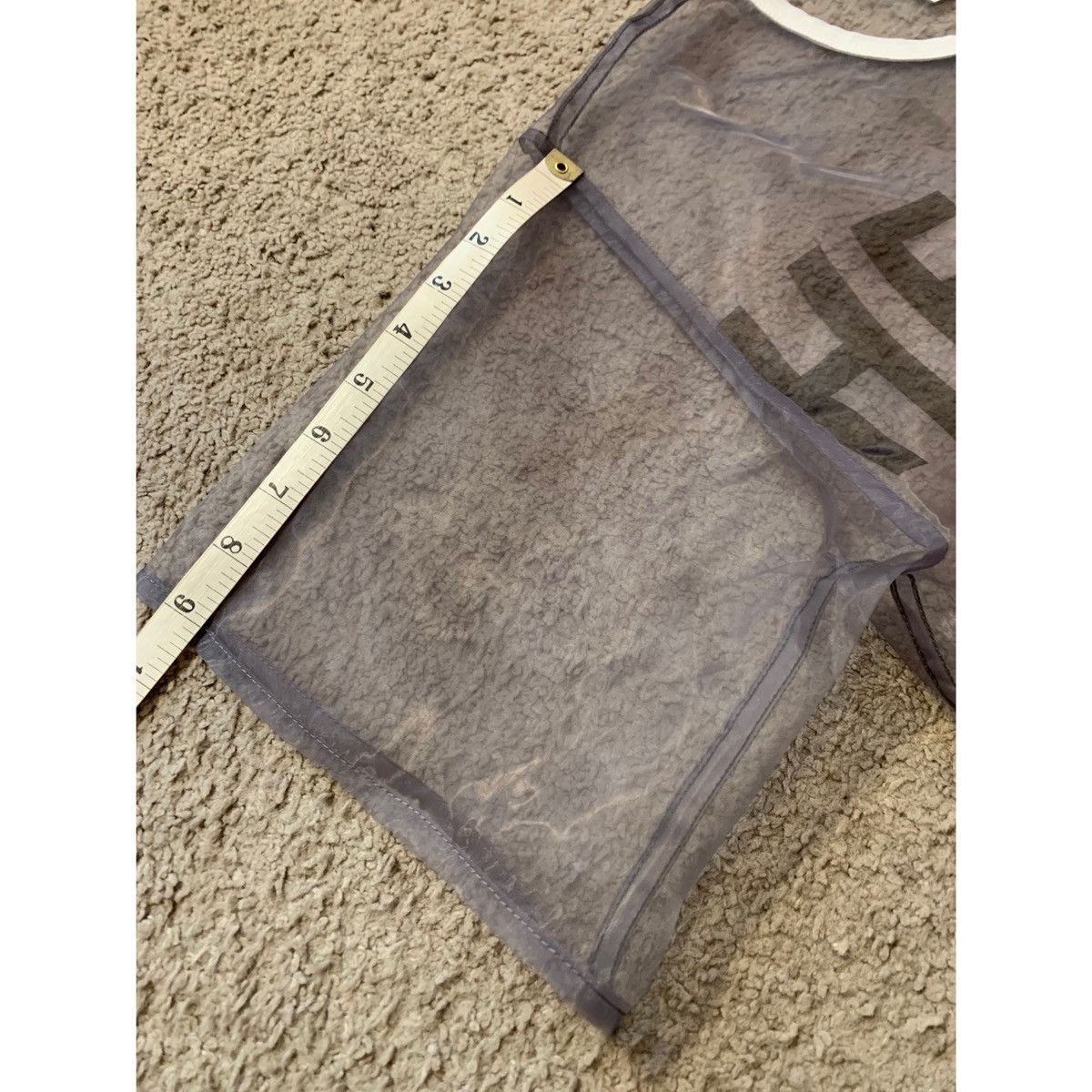 Helmut Lang HELMUT LANG SHEER LOGO T-SHIRT DRESS Size S / US 4 / IT 40 - 16 Thumbnail