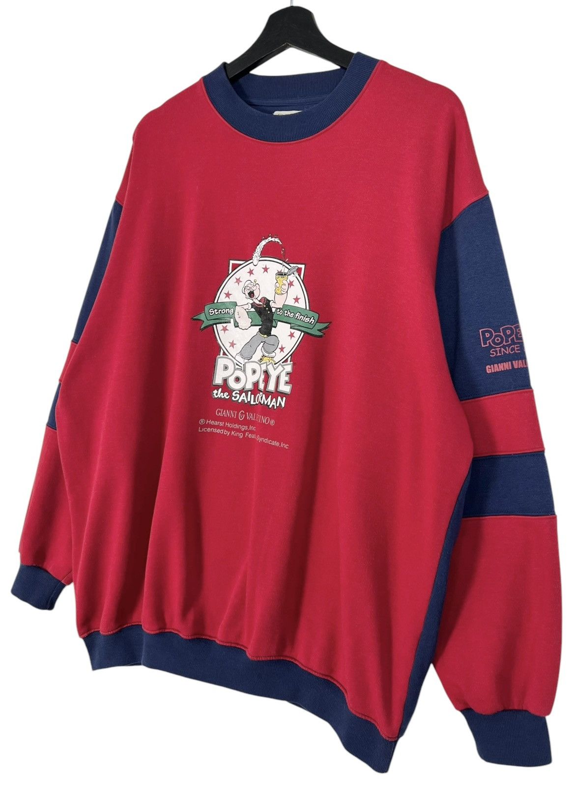 Cartoon Network × Gianni Valentino × Vintage 90s Vintage Popeye The Sailorman x Gianni Valentino Size US XL / EU 56 / 4 - 3 Thumbnail