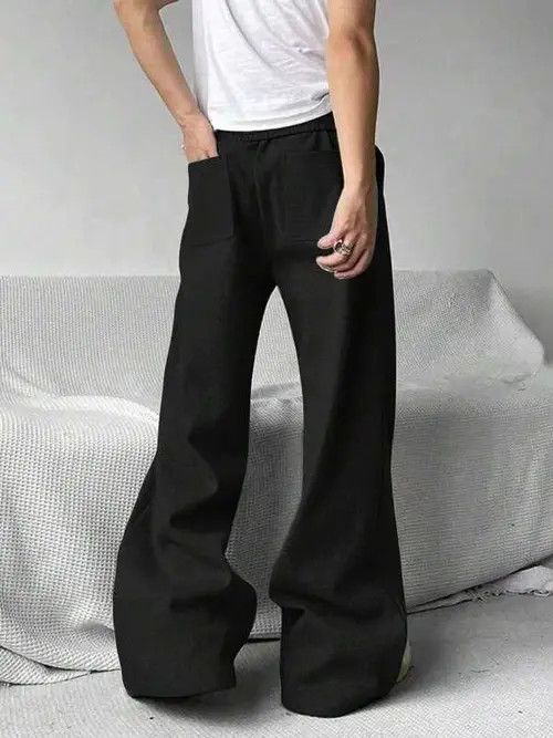 Japanese Brand × Vintage Wide Leg Casual Y2k Sweatpants Size US 32 / EU 48 - 2 Thumbnail