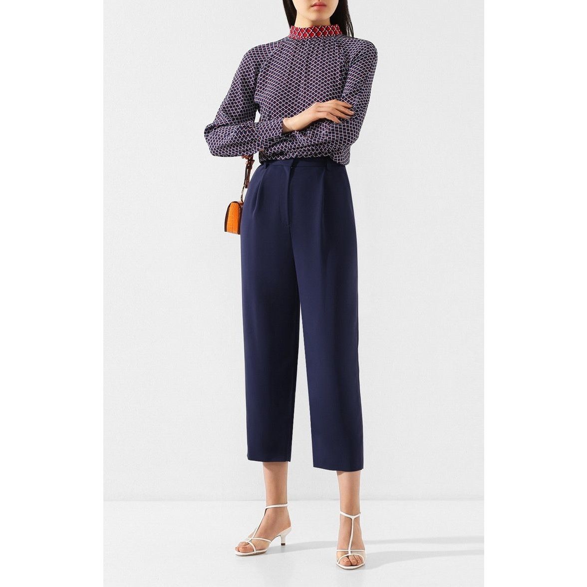 Kenzo NWOT Kenzo Tailored Cropped Trousers $450 size 42IT/8 US Size 30" / US 8 / IT 44 - 1 Thumbnail