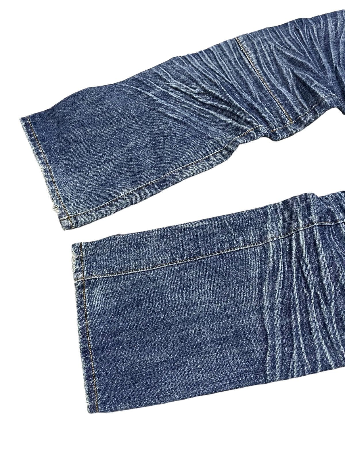 GOSTAR DE FUGA Vintage Soda Slanted Flat Seam 3D Claw Mark Loose Jeans Size US 31 - 15 Thumbnail