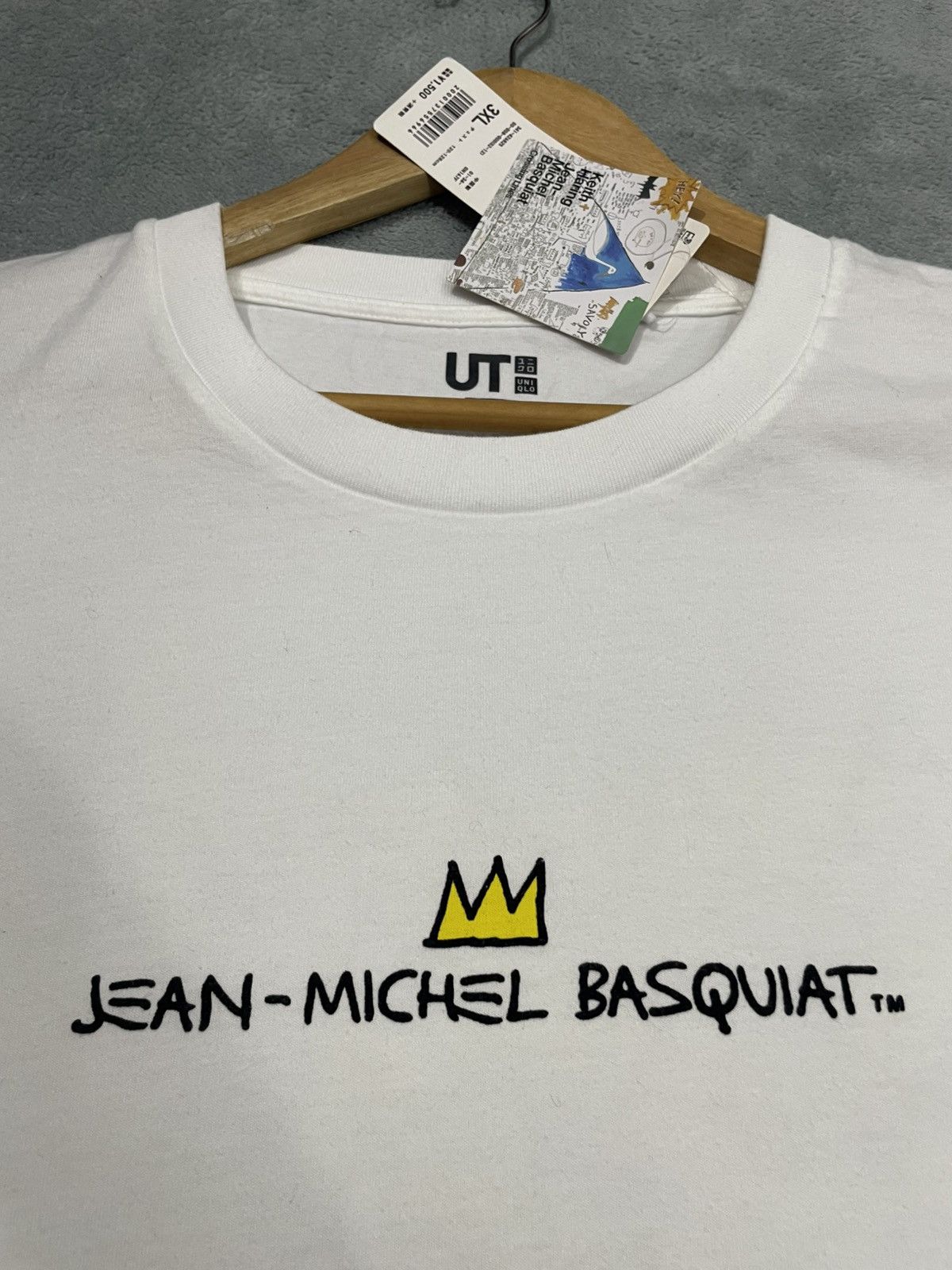 Jean-Michel Basquiat × Uniqlo RARE JEAN MICHEL BASQUIAT x KEITH HARING ART DESIGN Size US XXL / EU 58 / 5 - 8 Thumbnail