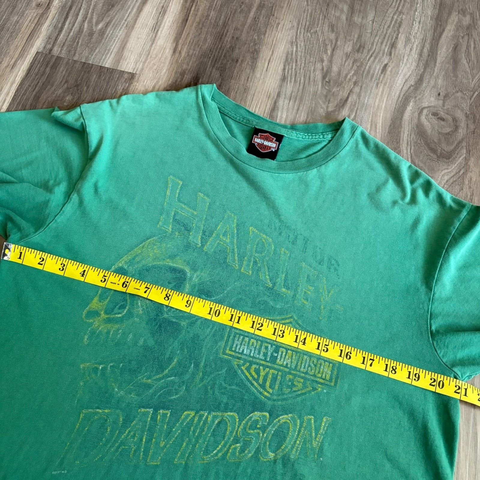 Harley Davidson Harley Davidson T-Shirt Men's Size L Green Skull Fader Size US L / EU 52-54 / 3 - 5 Thumbnail