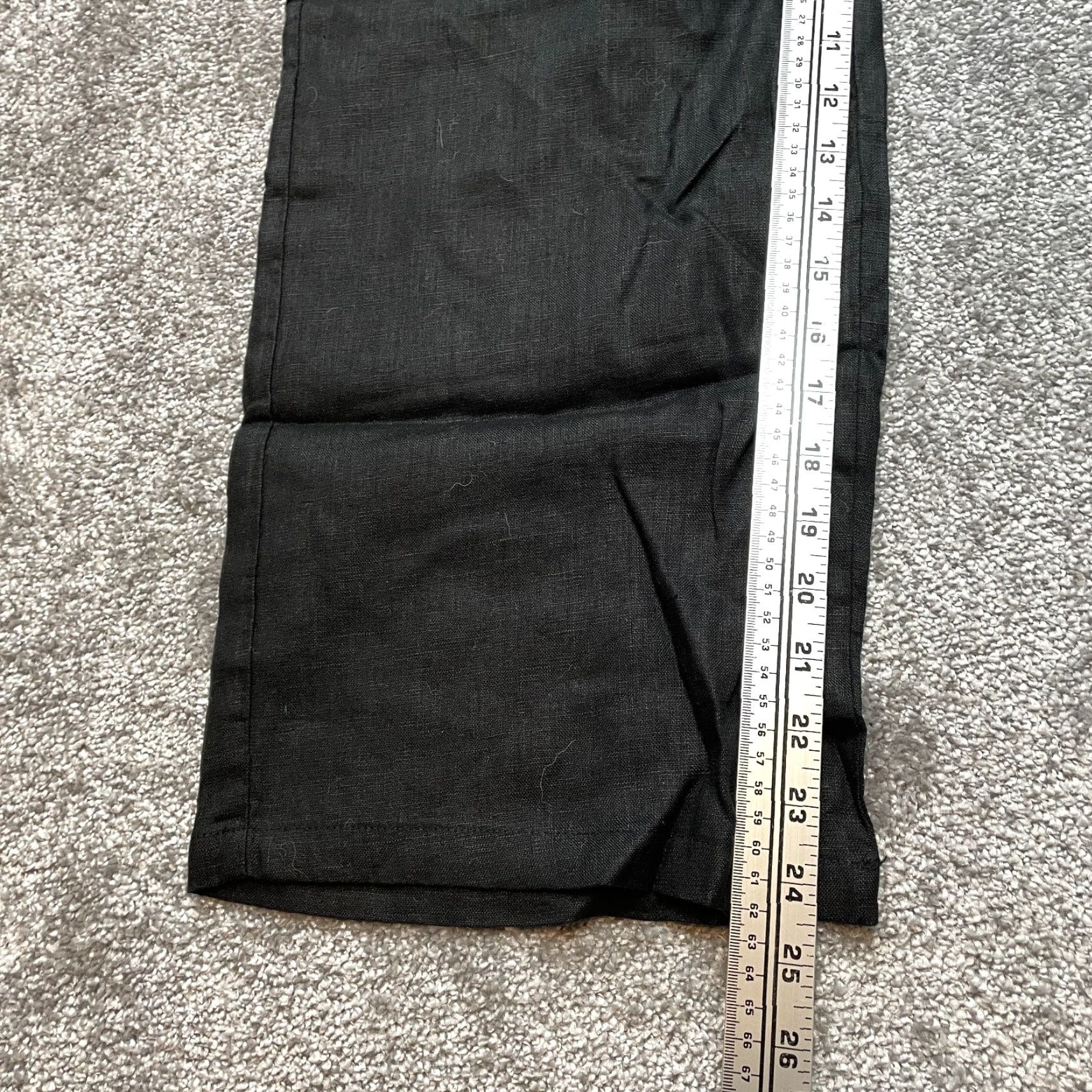 Vintage VINTAGE Utoco Paperbag Ankle Pants Womens Large Black Straight Stretch Belted New 30x25 Size 36" / US 14 / IT 50 - 3 Thumbnail