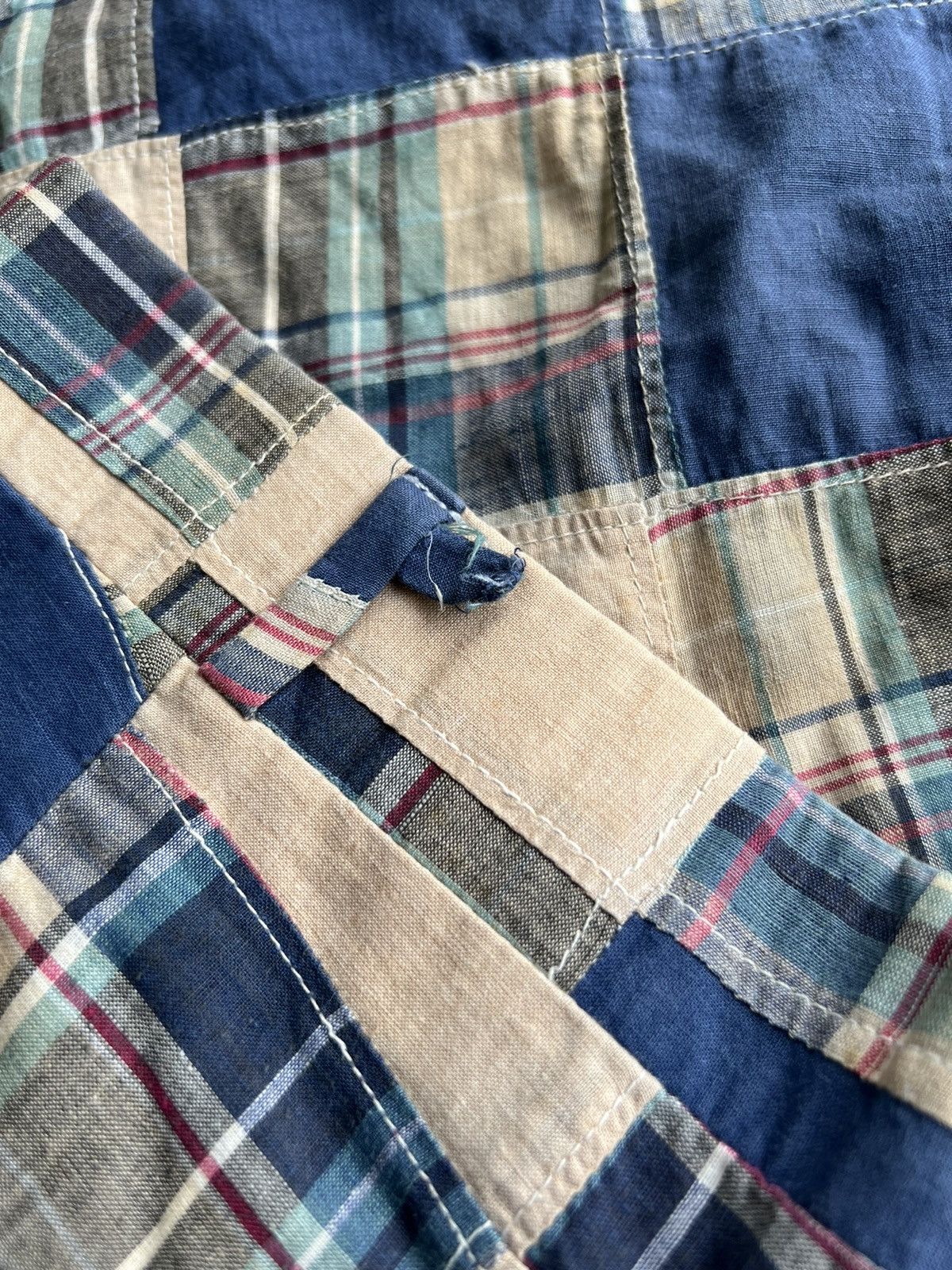 Brooks Brothers × Polo Ralph Lauren × Vintage 1970s Madras Patchwork Ralph Lauren Style Disco Rockabilly Size US 33 - 10 Thumbnail