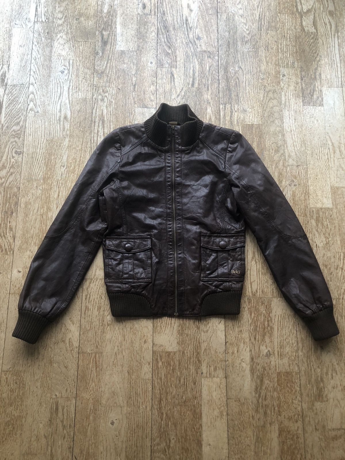 IKKS × Vintage IKKS VINTAGE RARE QUALITY LEATHER JACKET Size US M / EU 48-50 / 2 - 1 Thumbnail