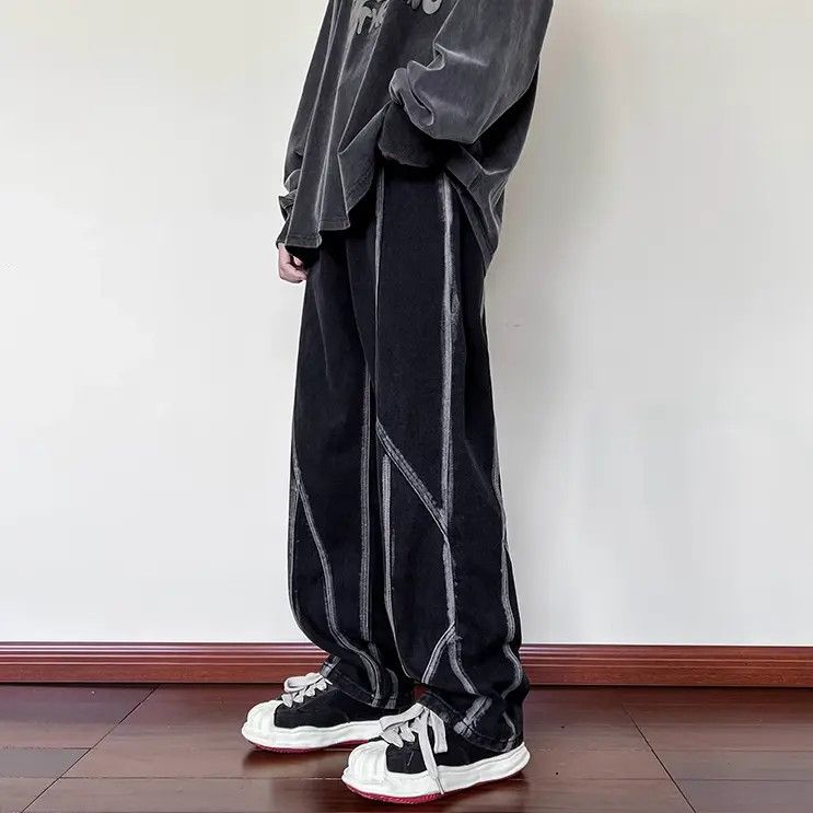 Japanese Brand Retro casual versatile loose fitting jeans Size US 32 / EU 48 - 3 Thumbnail