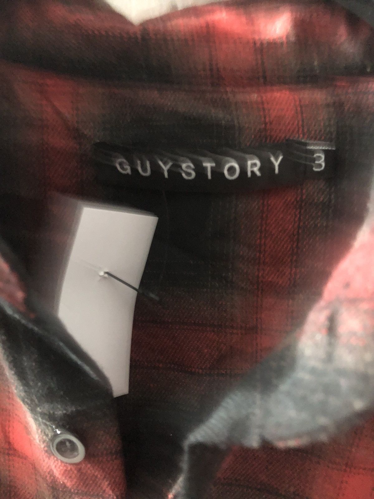 Flannel × Japanese Brand FLANNEL x GUYSTORY RED BLACK Size US XXL / EU 58 / 5 - 2 Thumbnail