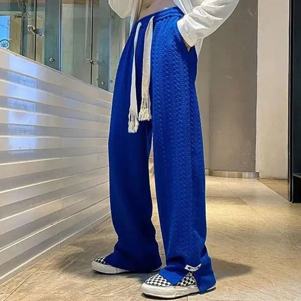 VIBE Casual Side Slit Straight-Leg Pants Size US 32 / EU 48 - 2 Thumbnail