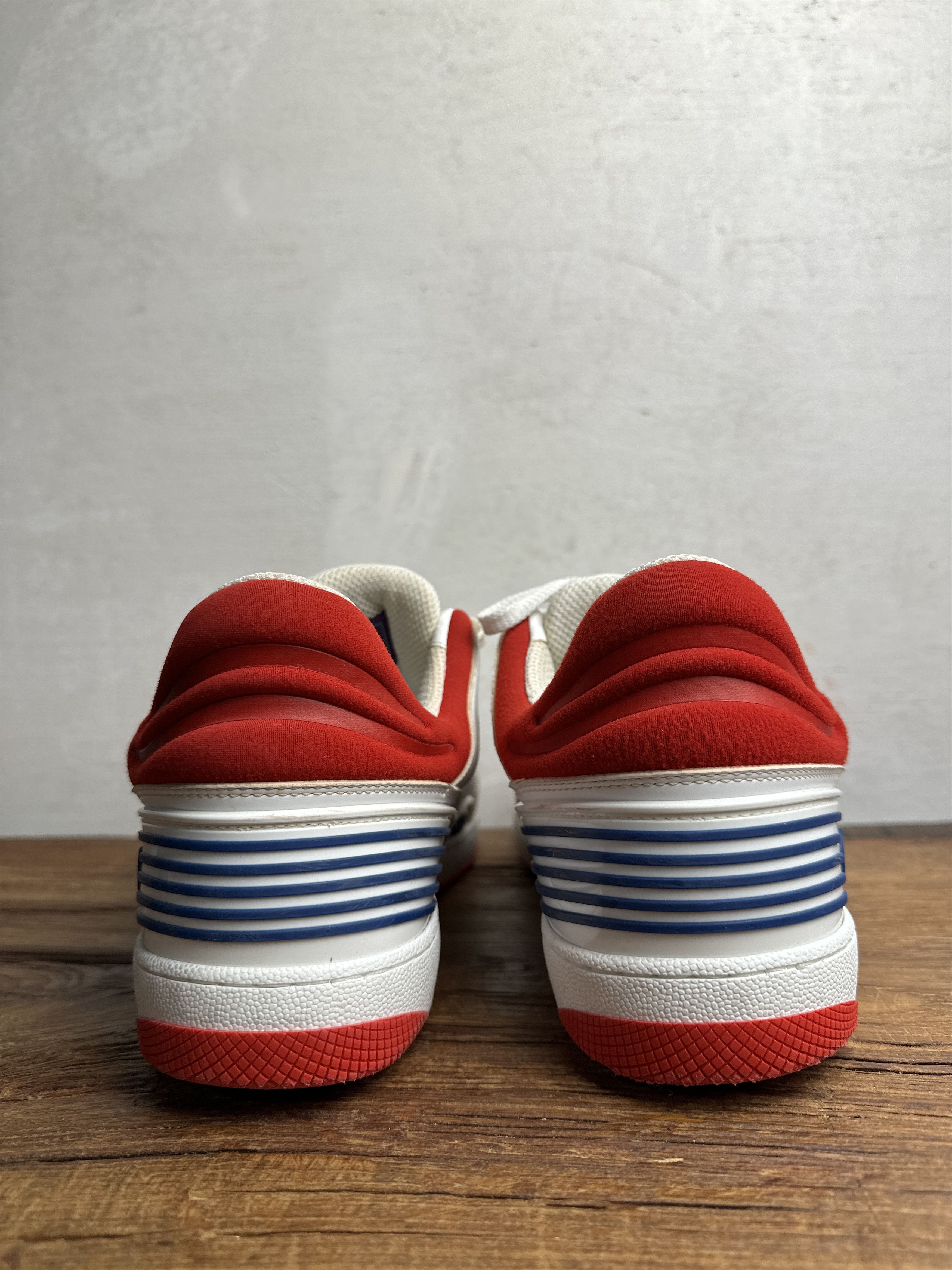Gucci Gucci Basket Low White Demetra Red Sneakers Size US 10 / EU 43 - 6 Thumbnail