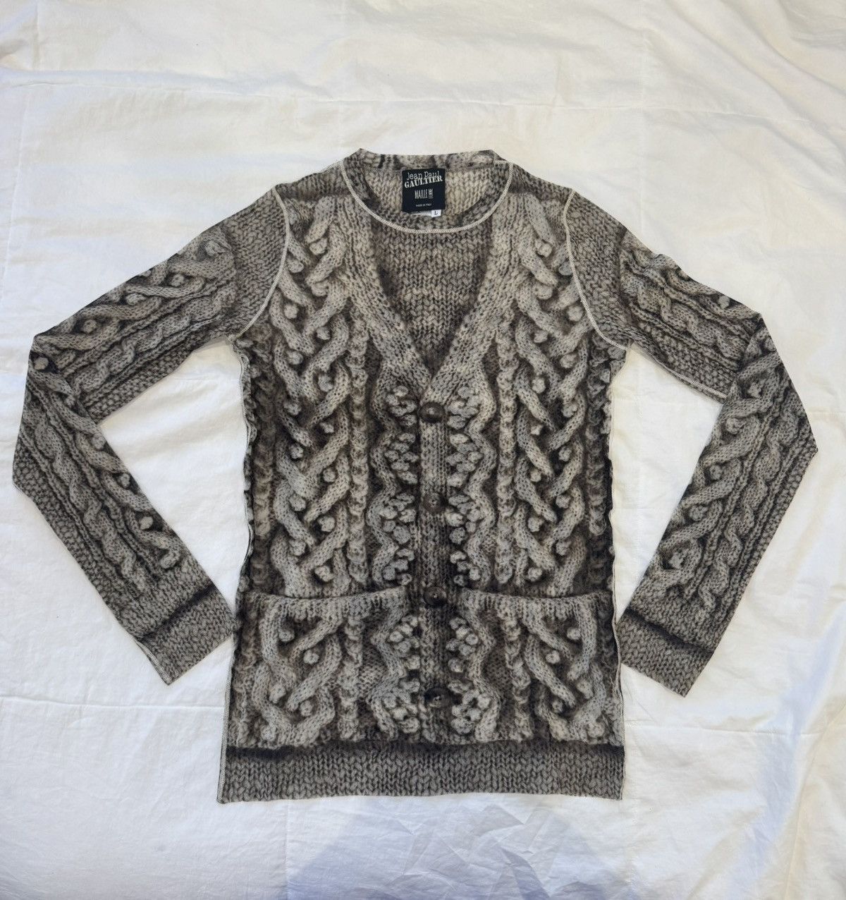 Jean Paul Gaultier Jean Paul Gaultier Trompe-l'œil Top Size L / US 10 / IT 46 - 1 Thumbnail