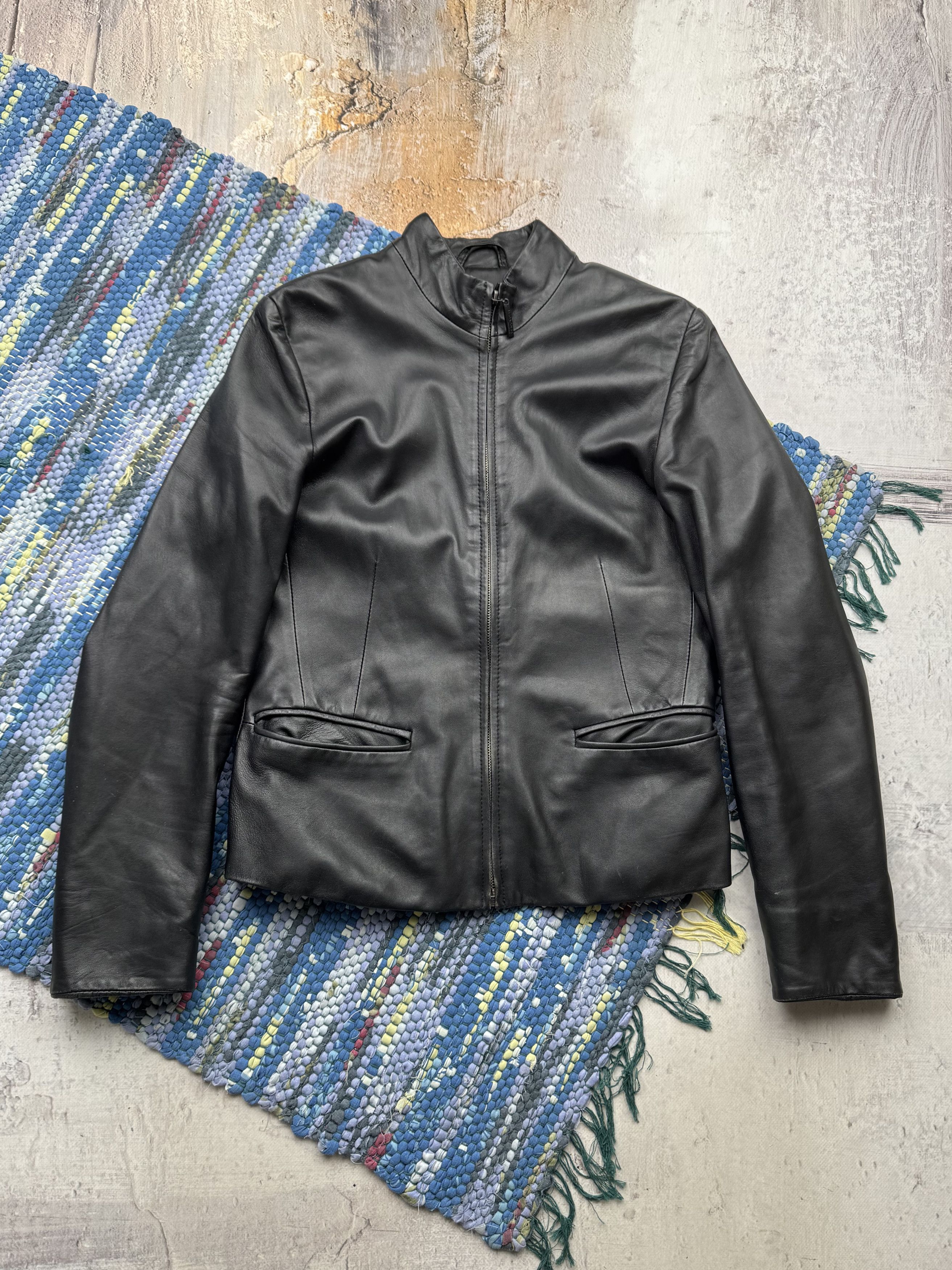 Vintage Vintage Cropped Leather Jacket A524D15(25) Size M / US 6-8 / IT 42-44 - 1 Thumbnail