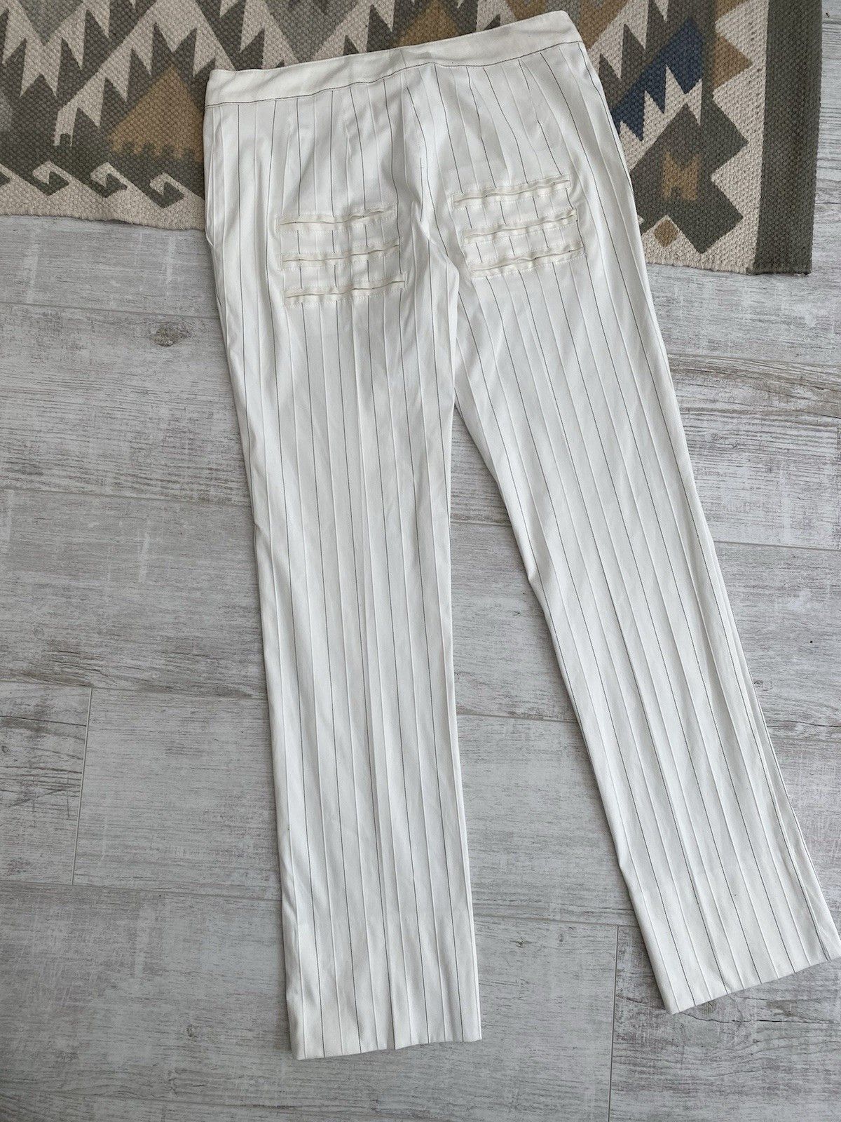 Alexander McQueen Archival Alexander McQueen Womens Striped Trousers Pants Size 29" - 9 Thumbnail