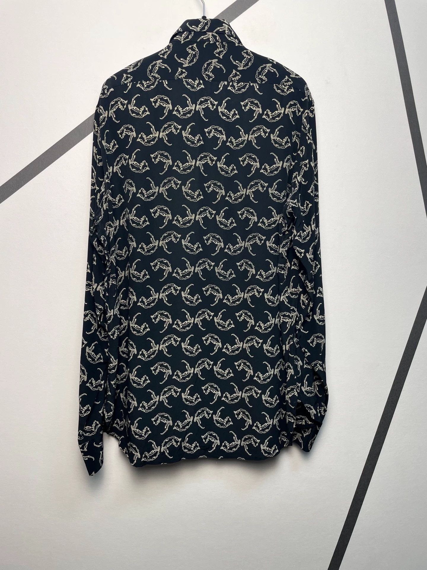 Saint Laurent Paris SLP original fox all-over print silk shirt Size US XS / EU 42 / 0 - 2 Thumbnail