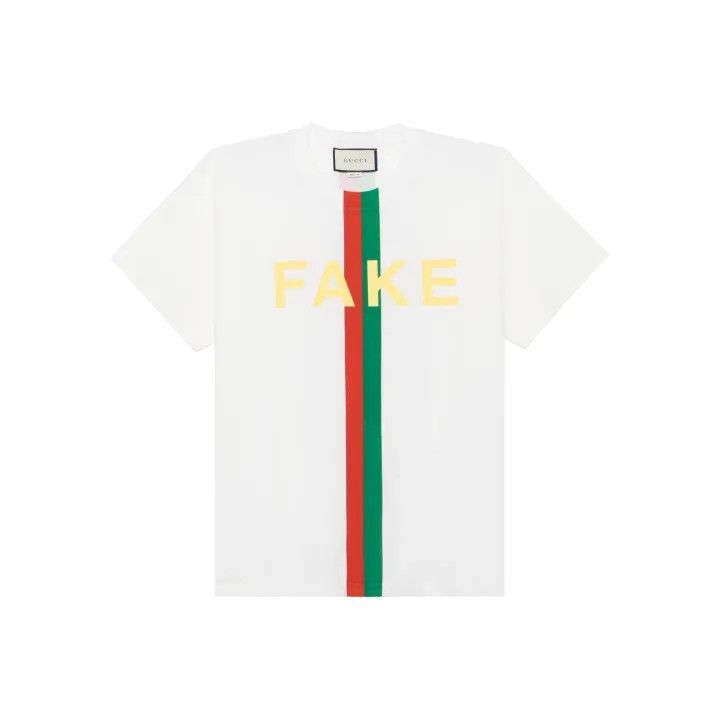 Gucci Gucci Gucci Letter Stripe Print Loose Fit T-Shirt -2506 Size US XS / EU 42 / 0 - 1 Thumbnail