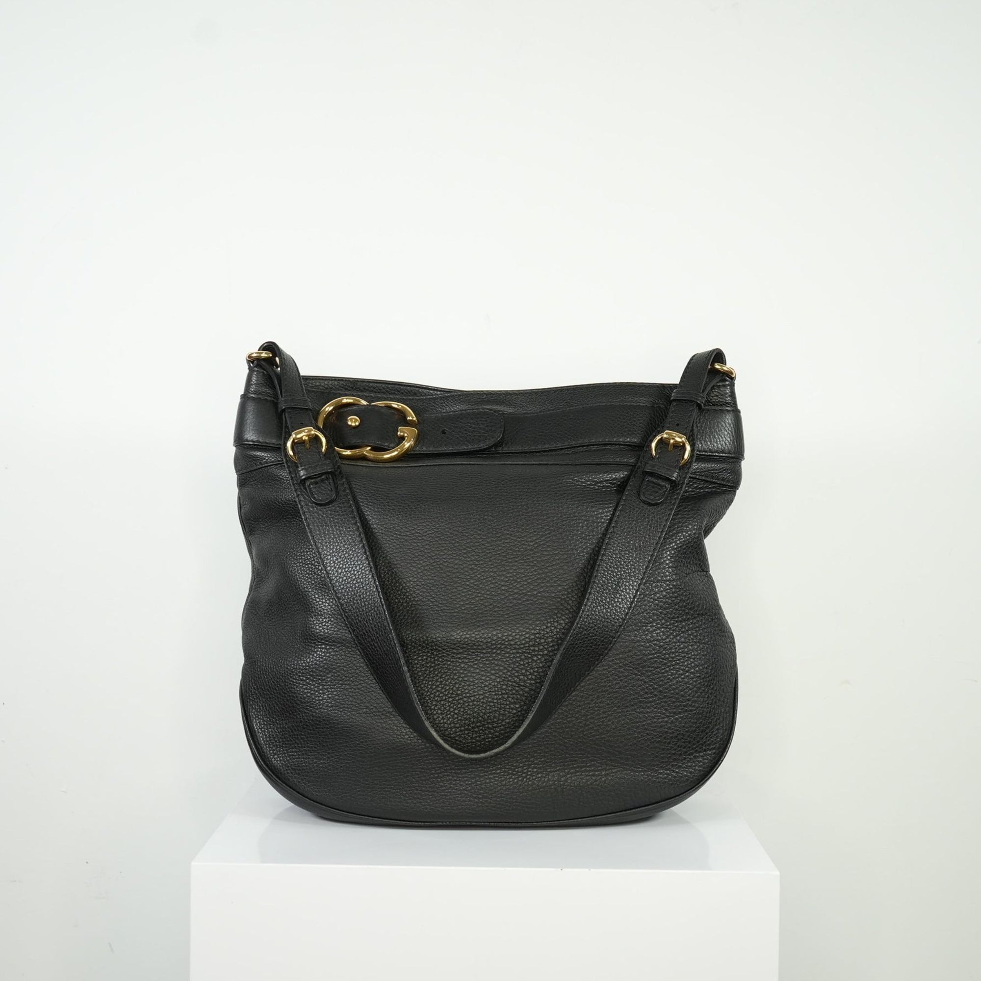 Gucci Black Large GG Ride Shoulder Bag, Women's