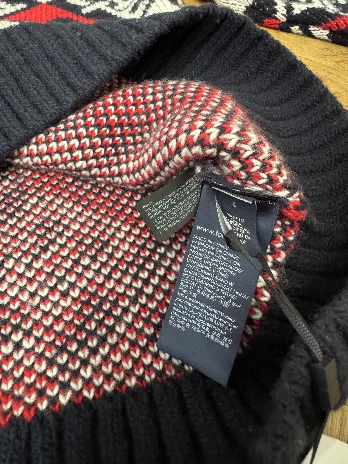 Tommy Hilfiger Tommy Hilfiger x Richard Quinn Monogram Wool Turleneck L Size US L / EU 52-54 / 3 - 3 Thumbnail