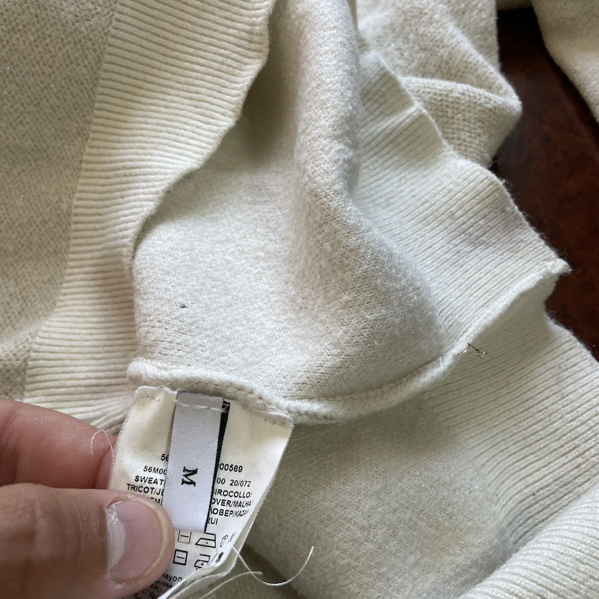 Trussardi × Vintage Trussardi jeans old money beige sweater cardigan mercer luxu Size US S / EU 44-46 / 1 - 6 Thumbnail