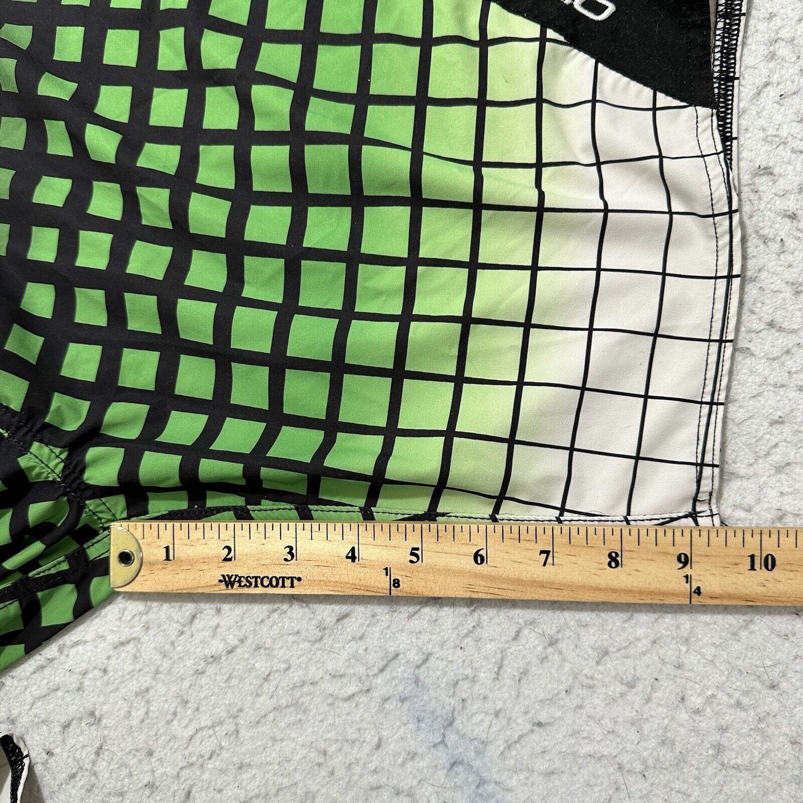 O'Neill O'Neill Men's 40 Swim Trunks Green Grid Striped Shorts Size US 40 / EU 56 - 14 Thumbnail