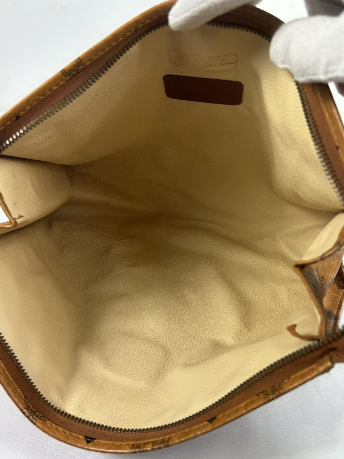 MCM MCM Cognac Leather Clutch Bag Size ONE SIZE - 6 Thumbnail