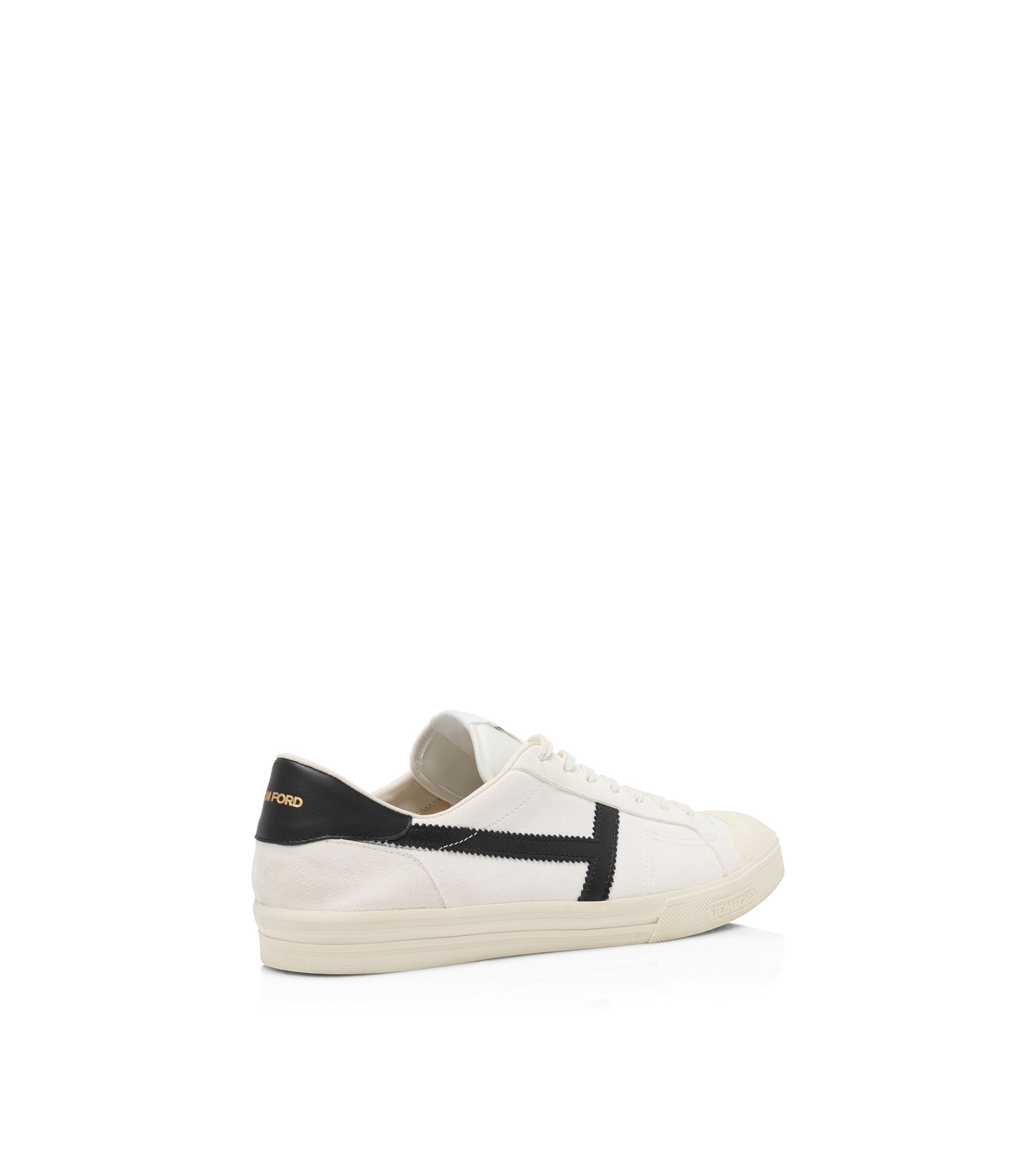 Tom Ford o1s22i1n0125 Leather Sneakers in White & Black Size US 8 / EU 41 - 3 Thumbnail