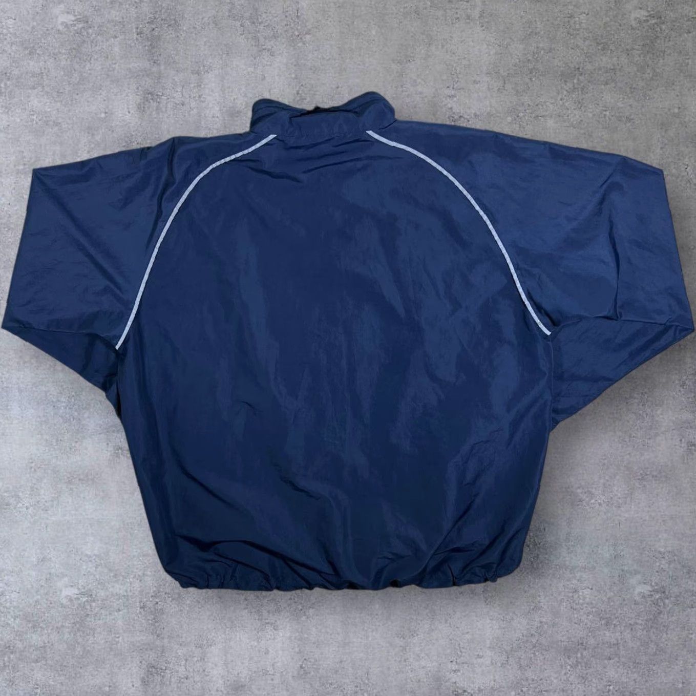 Vintage Sprayway Microlite Top Kangaroo Pouch 1/4 Zip Lightweight Windbreaker Jacket XL Navy Blue Mens Windbreaker 90s? Size US XL / EU 56 / 4 - 2 Thumbnail
