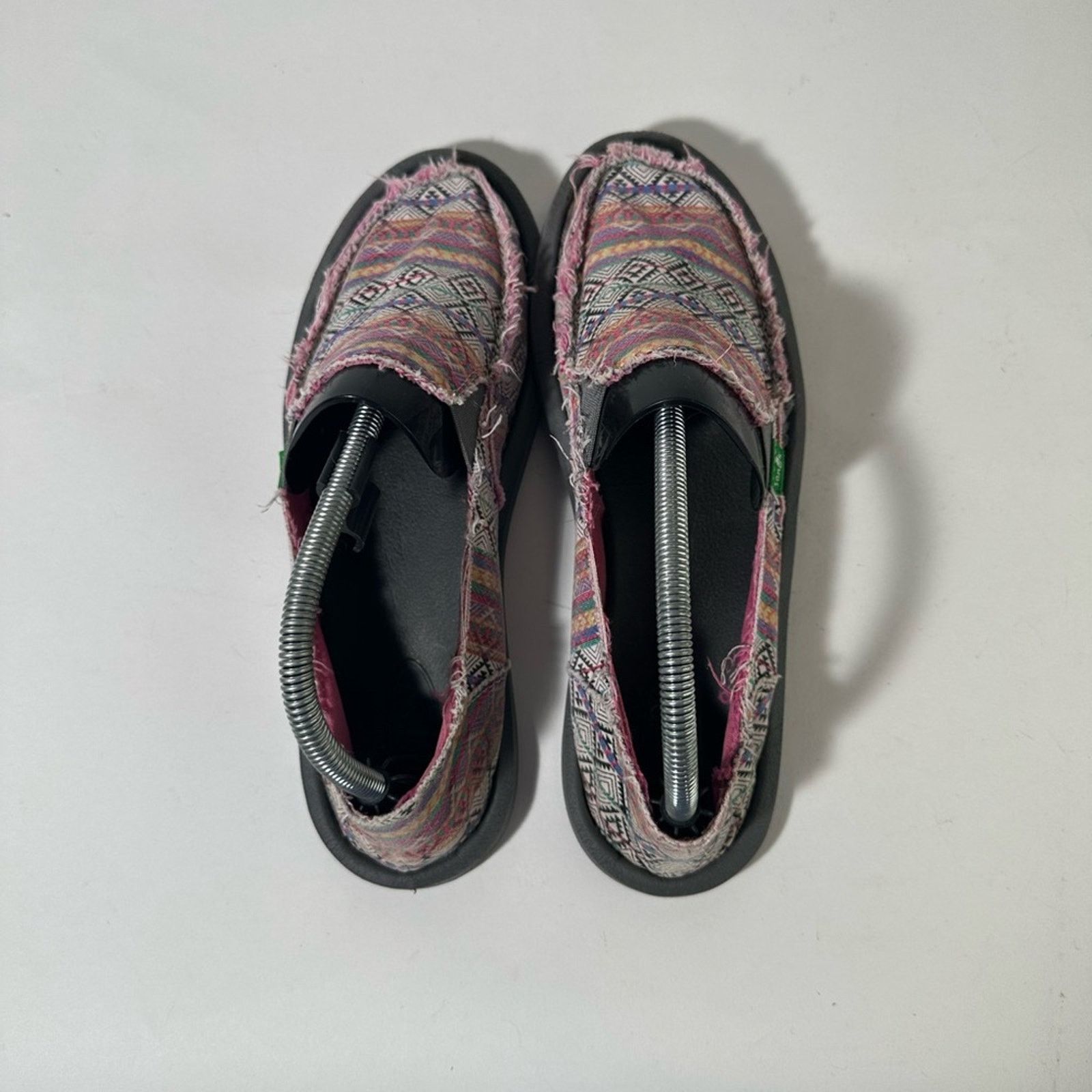 Sanuk Sanuk Donna Tribal Magenta Geometric Slip-On Shoes Size US 10 / EU 43 - 7 Thumbnail