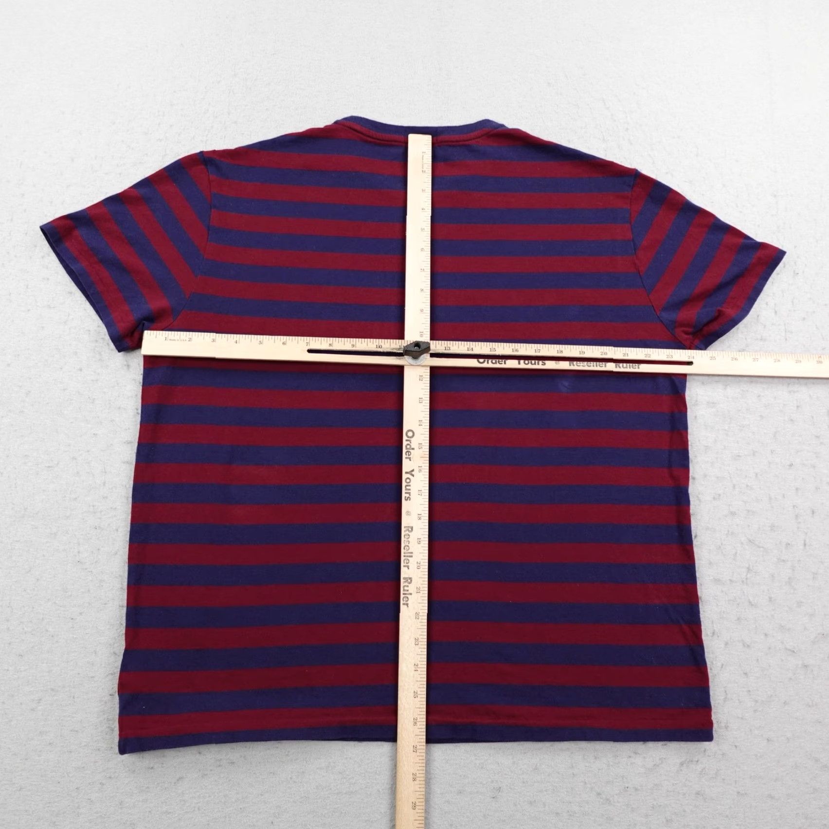 Polo Ralph Lauren Polo Ralph Lauren Shirt Mens Large Blue Red Striped Classic Fit Pony Logo Crew Neck Short Sleeve T-Shirt Size US L / EU 52-54 / 3 - 6 Thumbnail