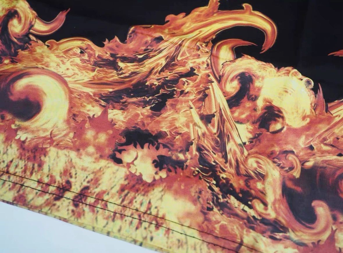 Givenchy SS14 Givenchy Black Flame Tee - Black XL Size US XL / EU 56 / 4 - 3 Thumbnail