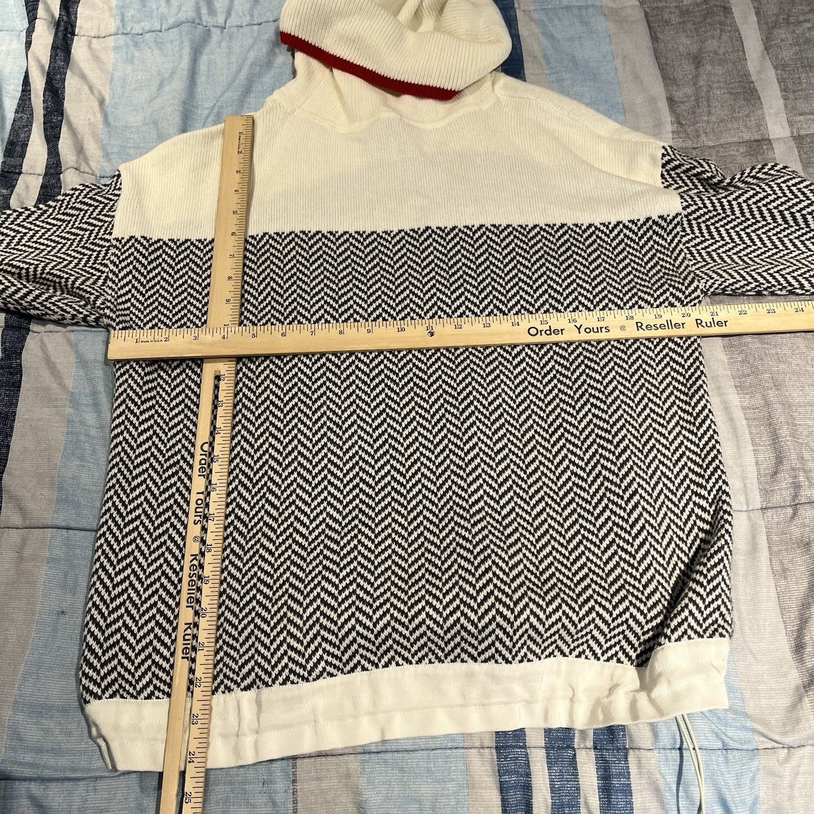 Robert Talbott T by Talbots women's M drawstring wool blend sweater NWT Size M / US 6-8 / IT 42-44 - 3 Thumbnail