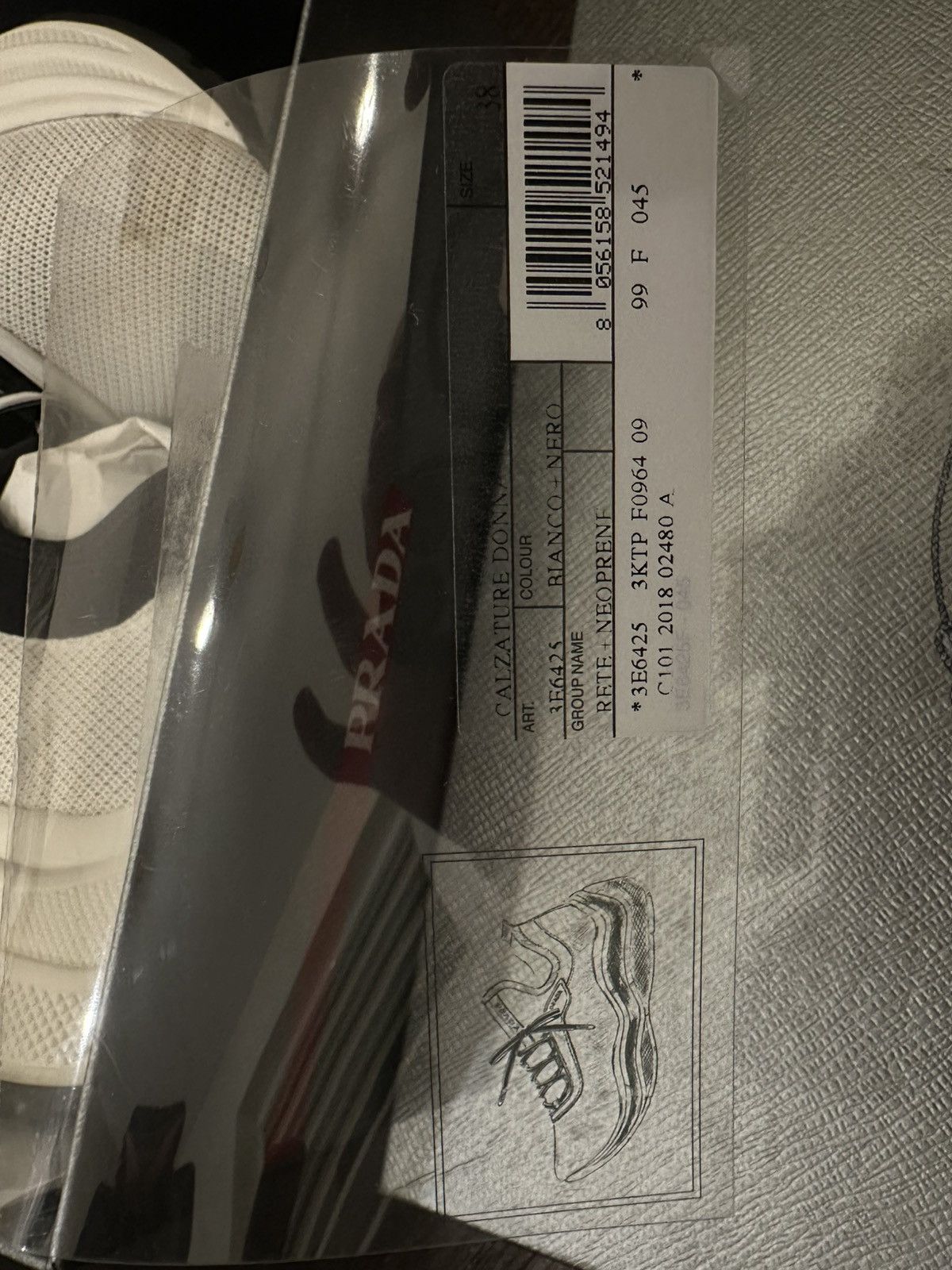 Prada Prada Neoprene Logo White Women's Size US 5 / IT 35 - 10 Thumbnail