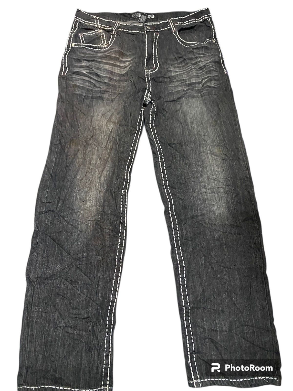 Southpole Crazy Cross ❎ southpole faded big cross like chrome hearts Size US 40 / EU 56 - 7 Thumbnail