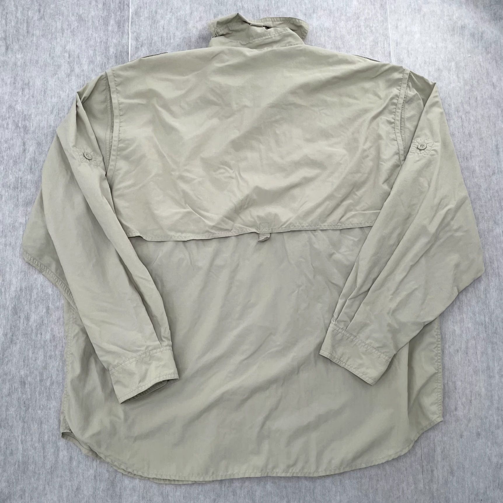 Vintage Vintage Cabela's Long Sleeve Button-Up Shirt Men XL Beige Nylon Casual Outdoor Fish Guidewear Size US XL / EU 56 / 4 - 2 Thumbnail