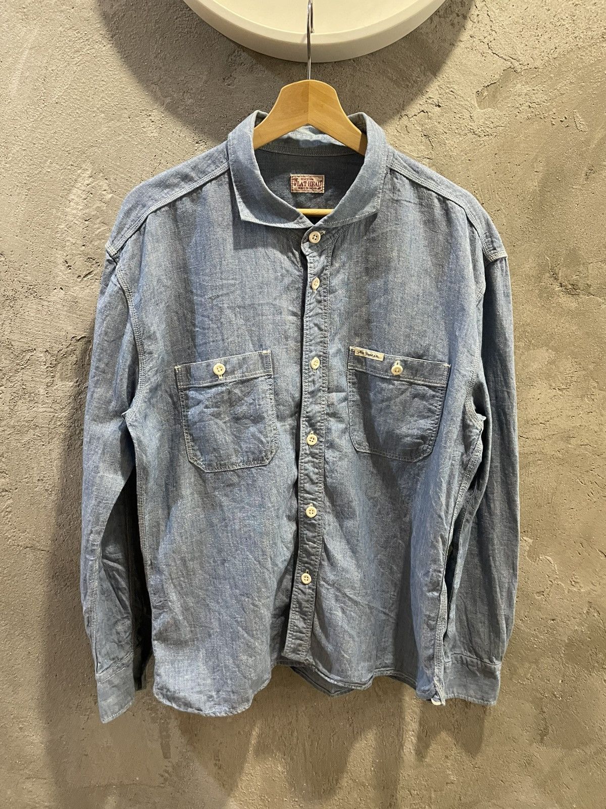 The Flat Head The Flat Head Japan Denime Selvedge Button Up Shirt Size US M / EU 48-50 / 2 - 20 Thumbnail
