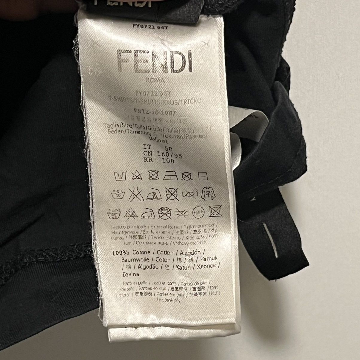 Fendi Fendi Tired Eye Bag Bug Tee Black Size US L / EU 52-54 / 3 - 9 Thumbnail