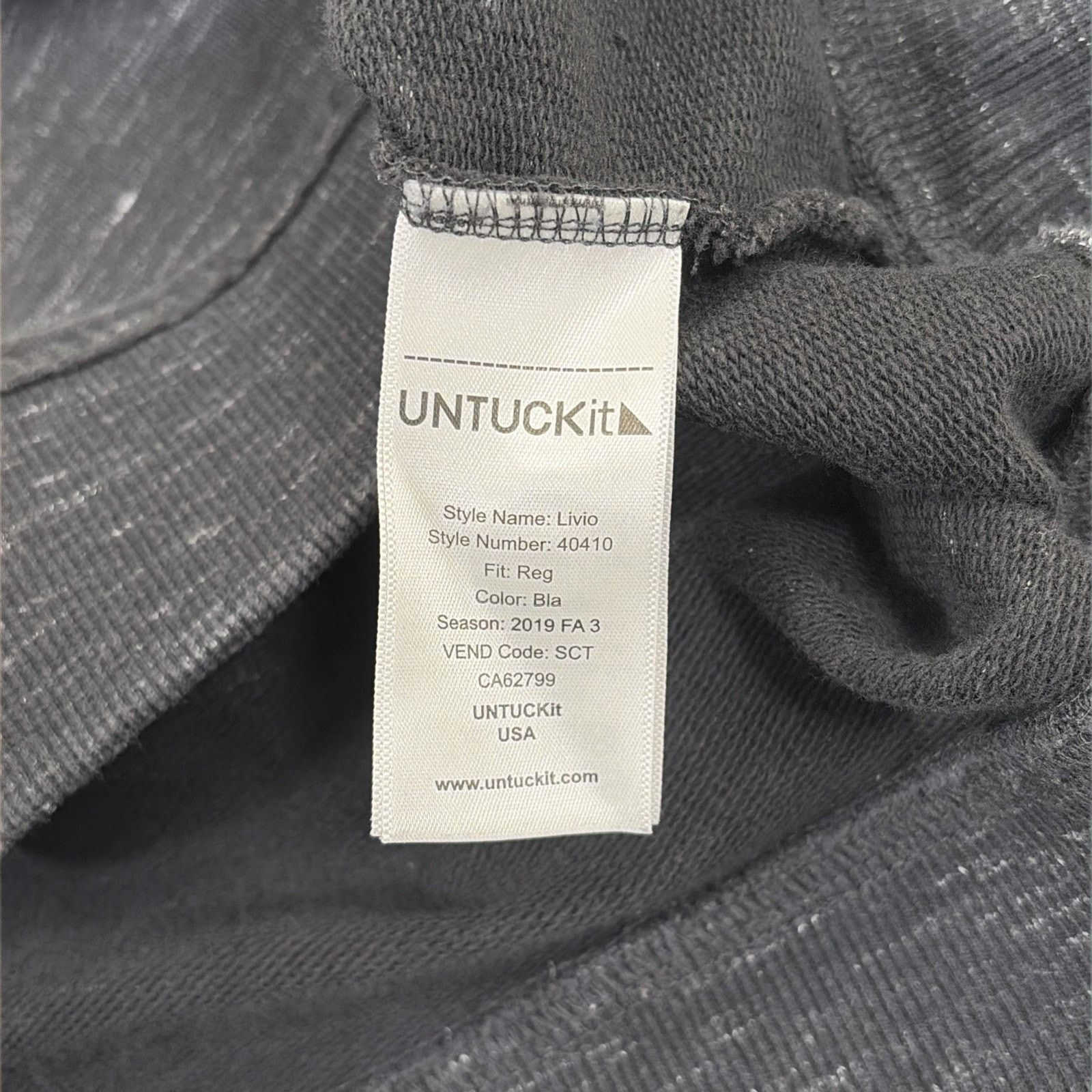 UNTUCKit UNTUCKit 1/4 Button Knit Pullover Sweater Men’s Size XL Gray Size US XL / EU 56 / 4 - 6 Thumbnail