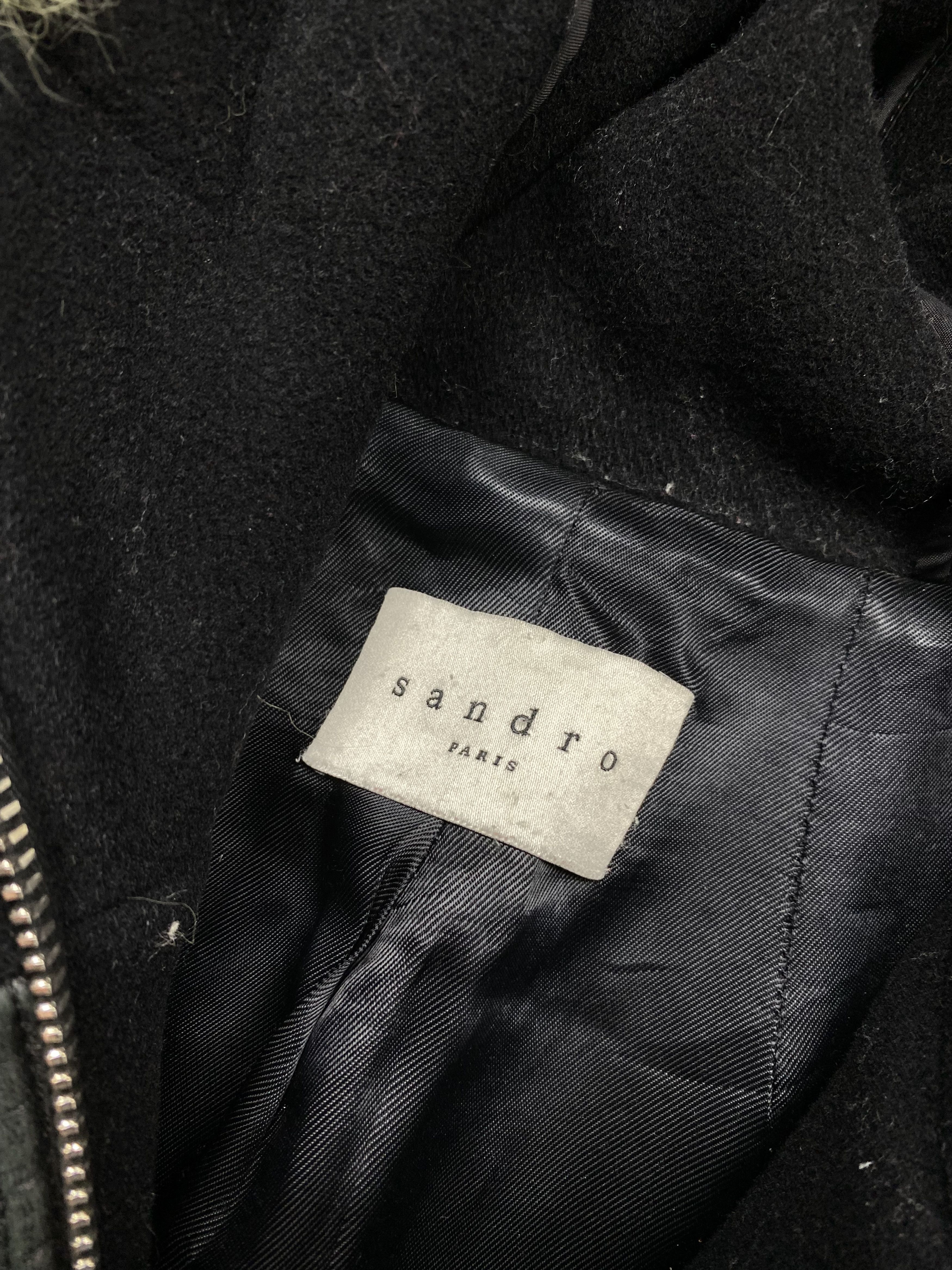 Sandro Sandro Paris Wool Coat Jacket Size XS / US 0-2 / IT 36-38 - 5 Thumbnail
