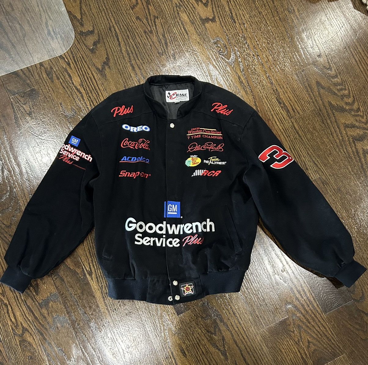 Vintage Nascar Dale Earnhardt sold Jr. Racing Jacket Size Large