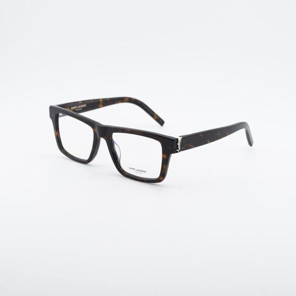 Saint Laurent Paris Saint Laurent SL M10_B 002 Square Eyeglasses Dark Havana 52m Size ONE SIZE - 1 Thumbnail