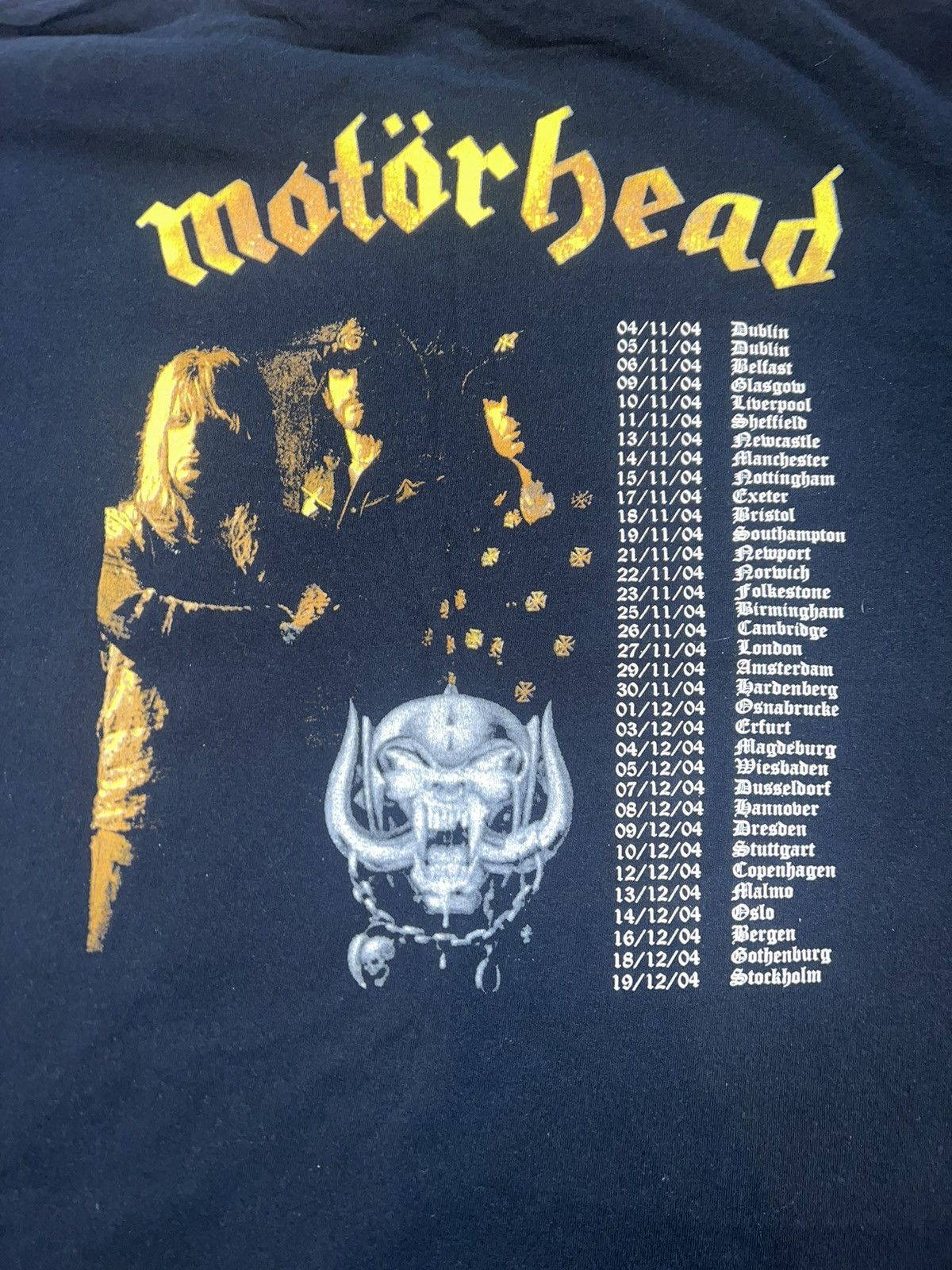 Vintage Vintage 2004 Motorhead world tour t shirt Size US XL / EU 56 / 4 - 5 Thumbnail