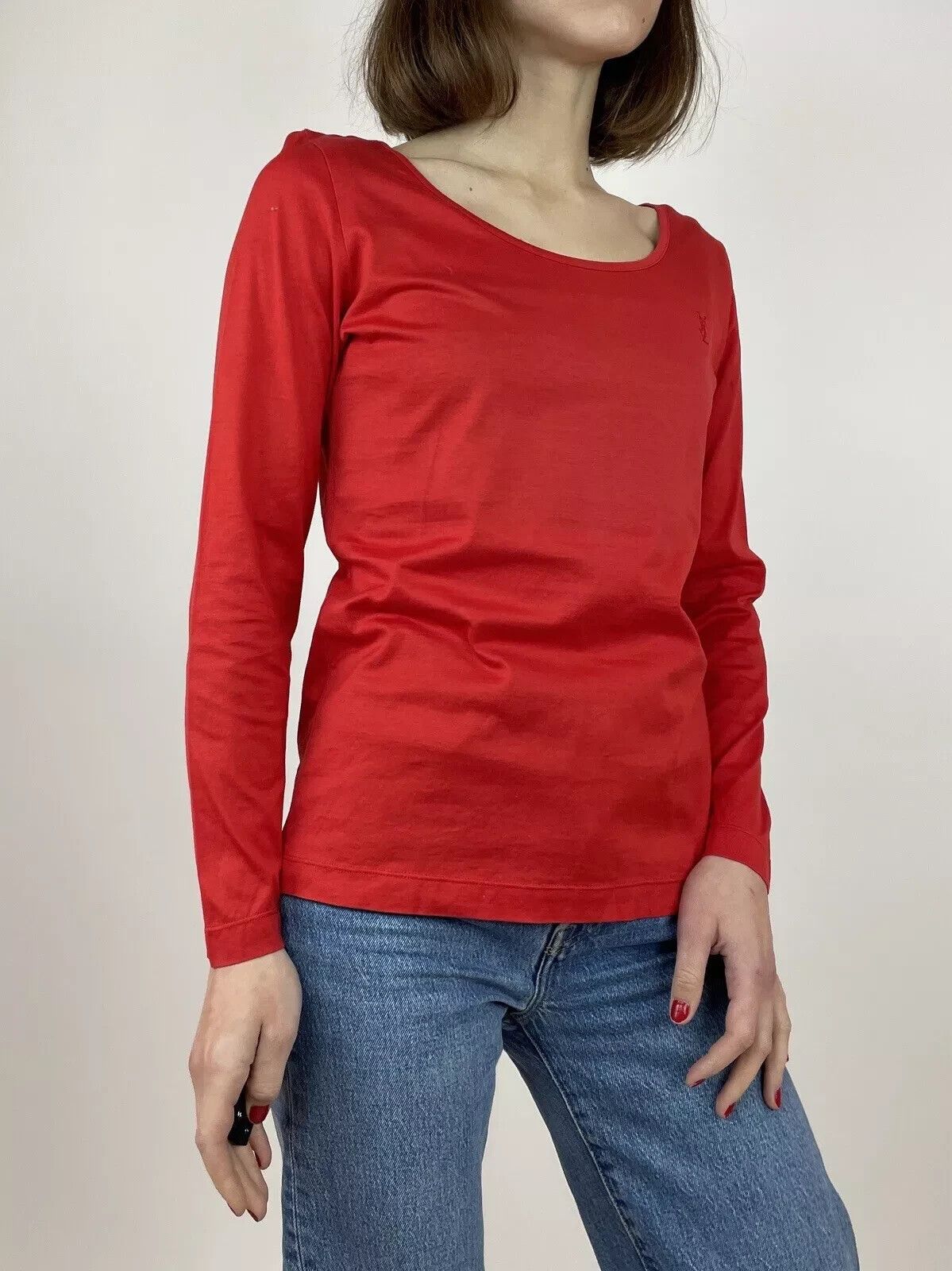 Yves Saint Laurent Vintage 1990s 90s YSL Yves Saint Laurent Top Long Sleeve Size XS / US 0-2 / IT 36-38 - 5 Thumbnail