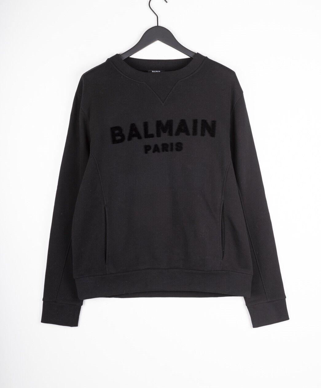 Balmain Original Balmain Men Logo Print Cotton Jumper Size L B036 Size US M / EU 48-50 / 2 - 2 Thumbnail