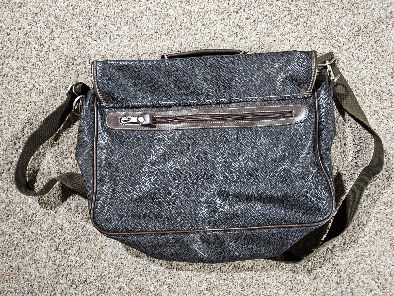 Gap GAP Brown leather messenger bag crossbody school travel Work Size ONE SIZE - 9 Thumbnail